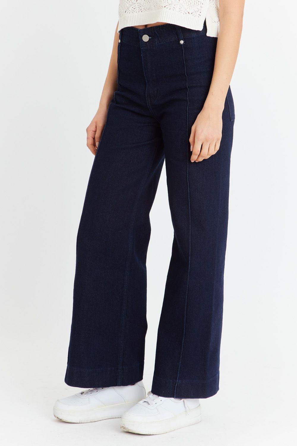 Jeans Básico Pierna Ancha-2