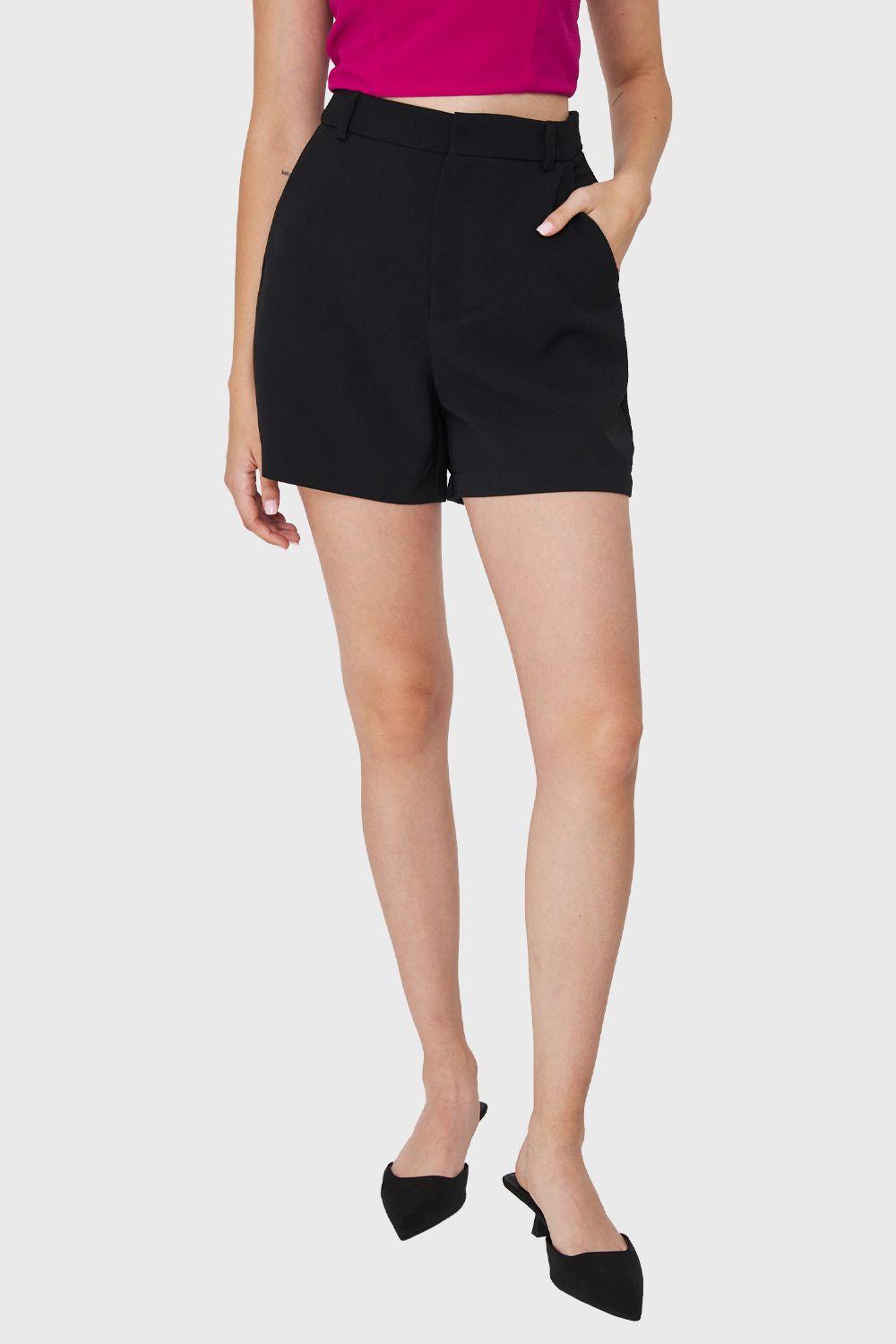 Short Básico Formal Negro Nicopoly-0