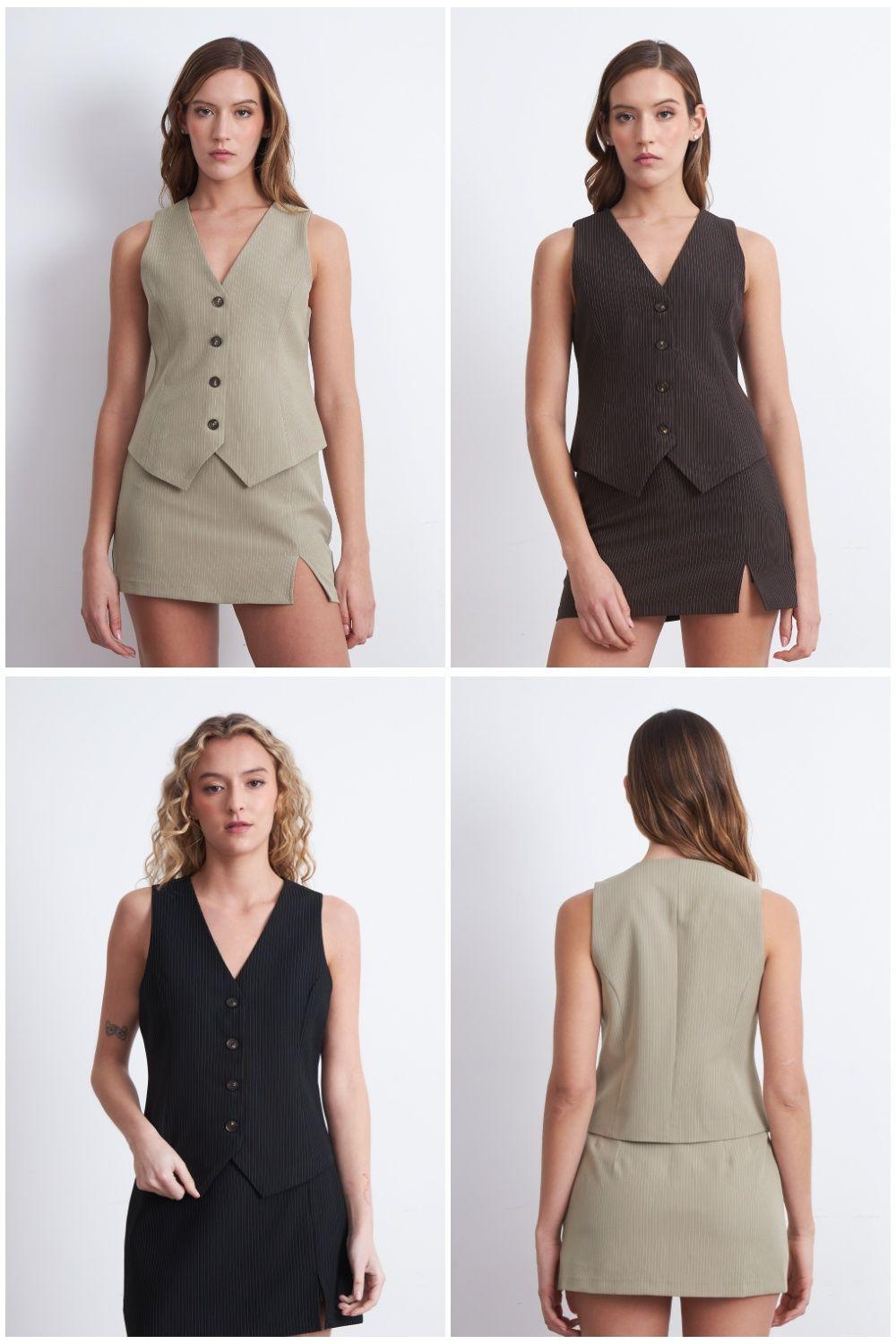 Gilet Sastrero Rayas Diplomáticas Khaki Nicopoly-4