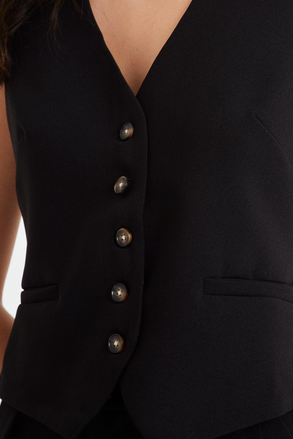Gilet Básico Ajustable Negro Nicopoly-5