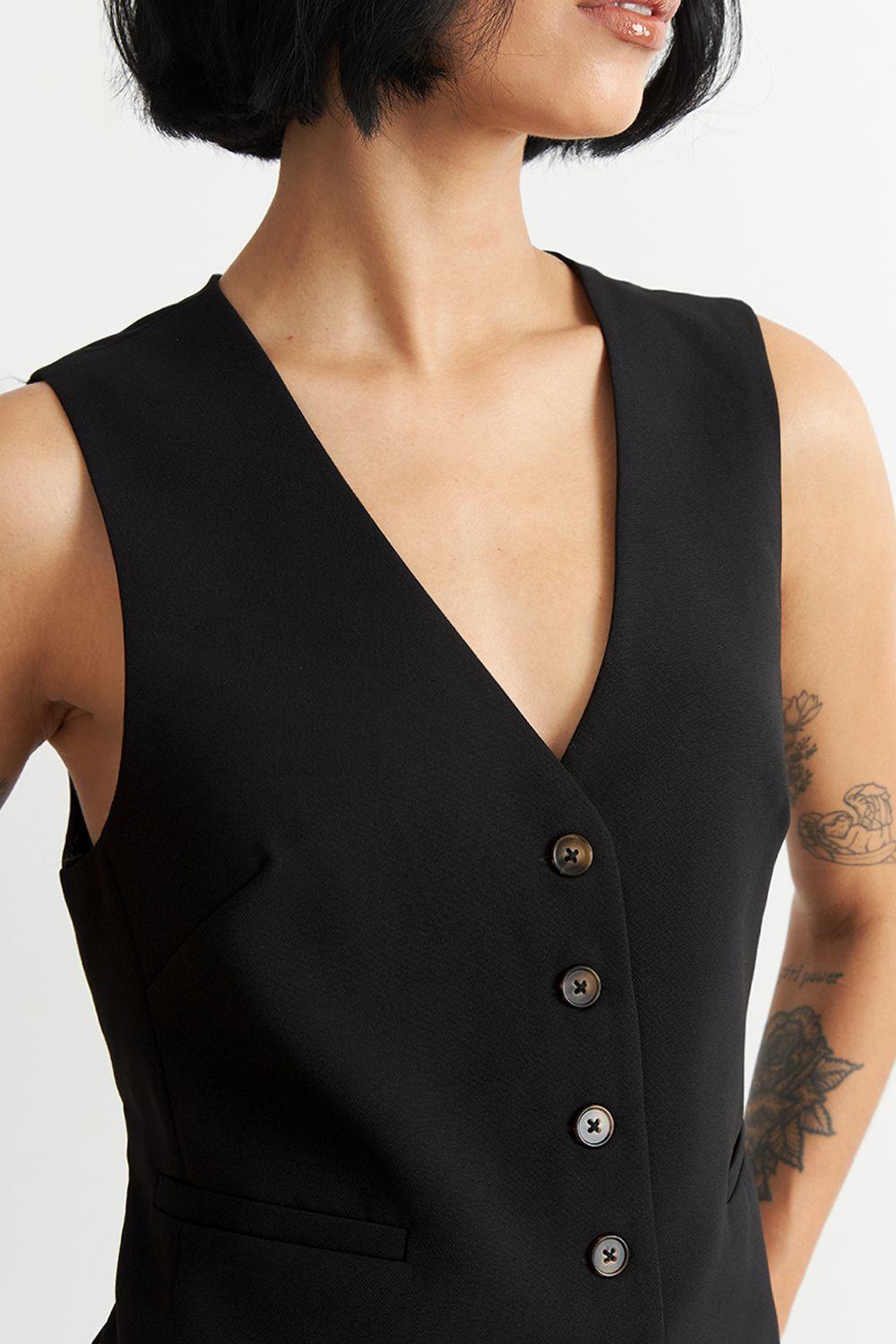 Gilet Básico Ajustable Negro Nicopoly-5