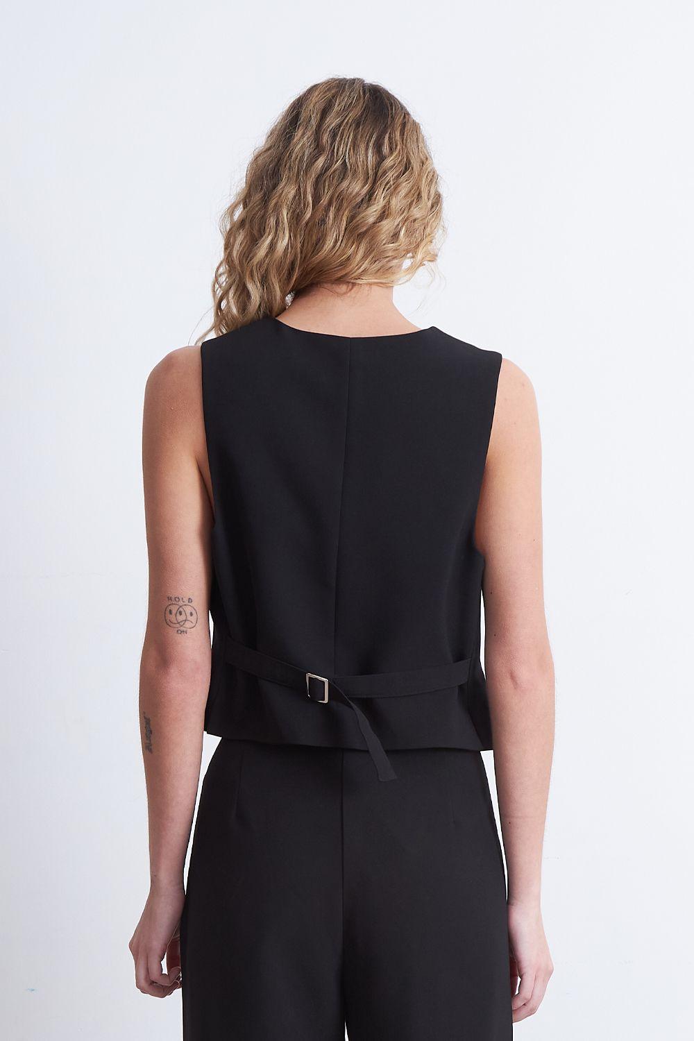 Gilet Básico Ajustable Negro Nicopoly-3