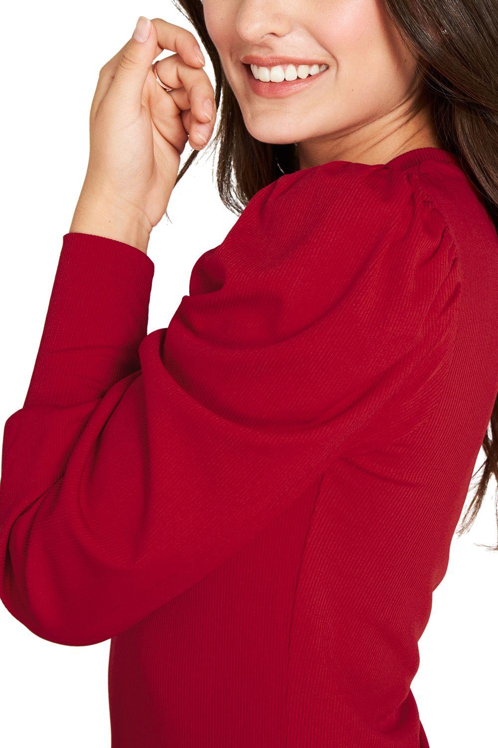 Polera Acanalada Princesa Rojo Nicopoly-4