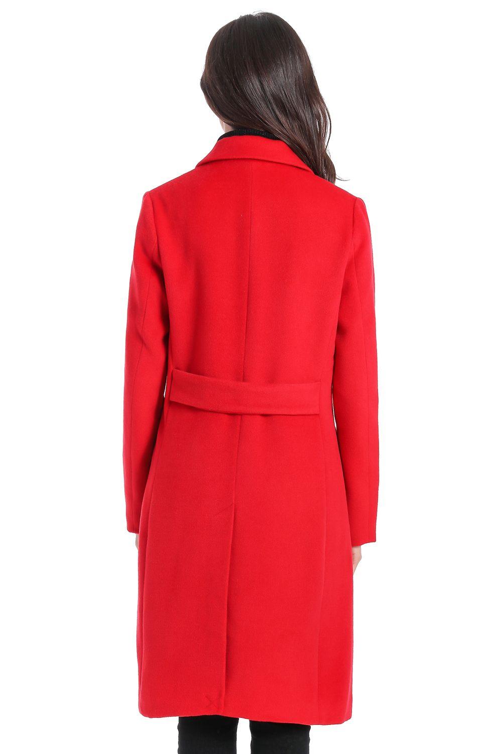 Abrigo Cuatro Botones  Rojo Nicopoly-2