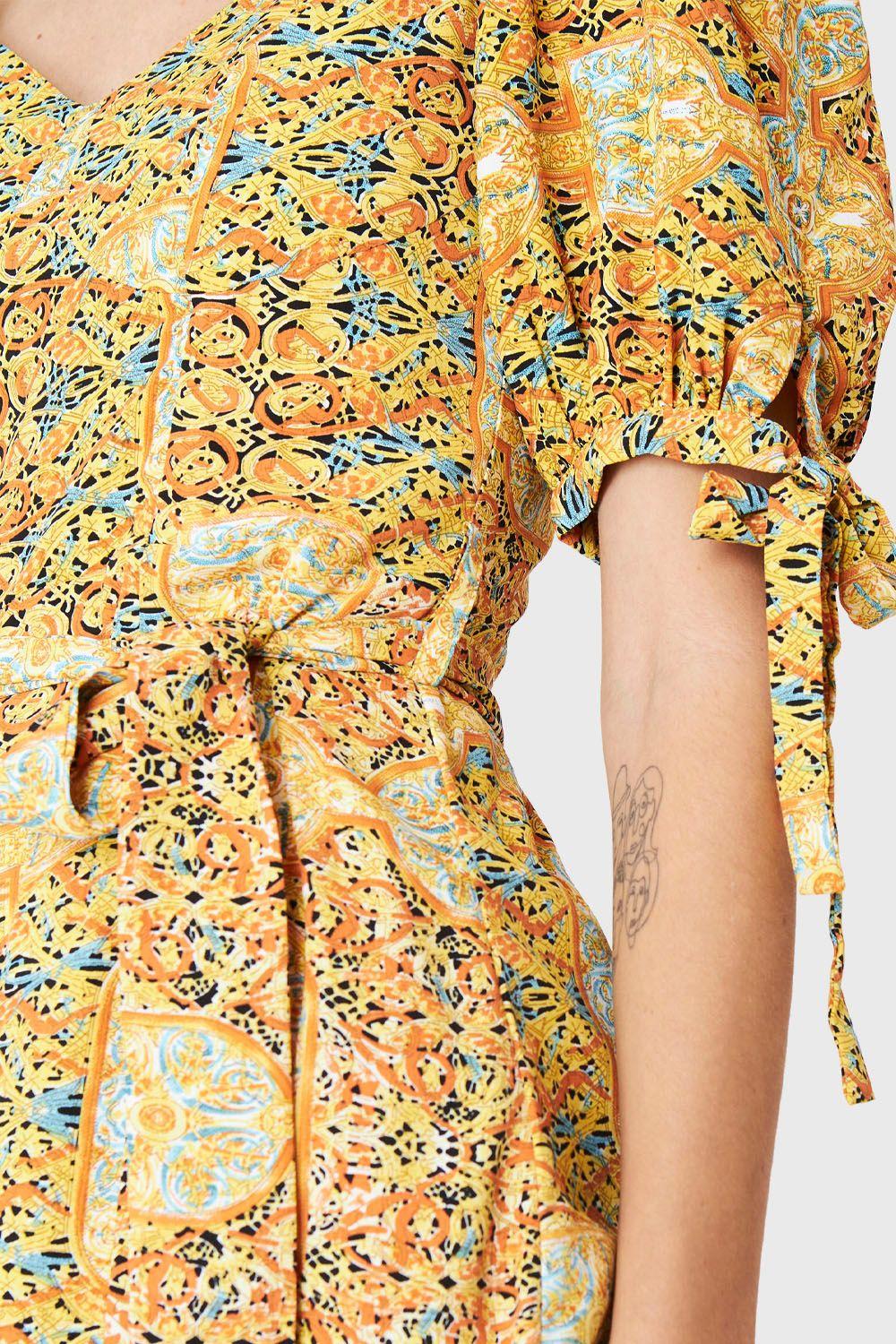 Enterito Corto Psicodélico Amarillo Nicopoly-5