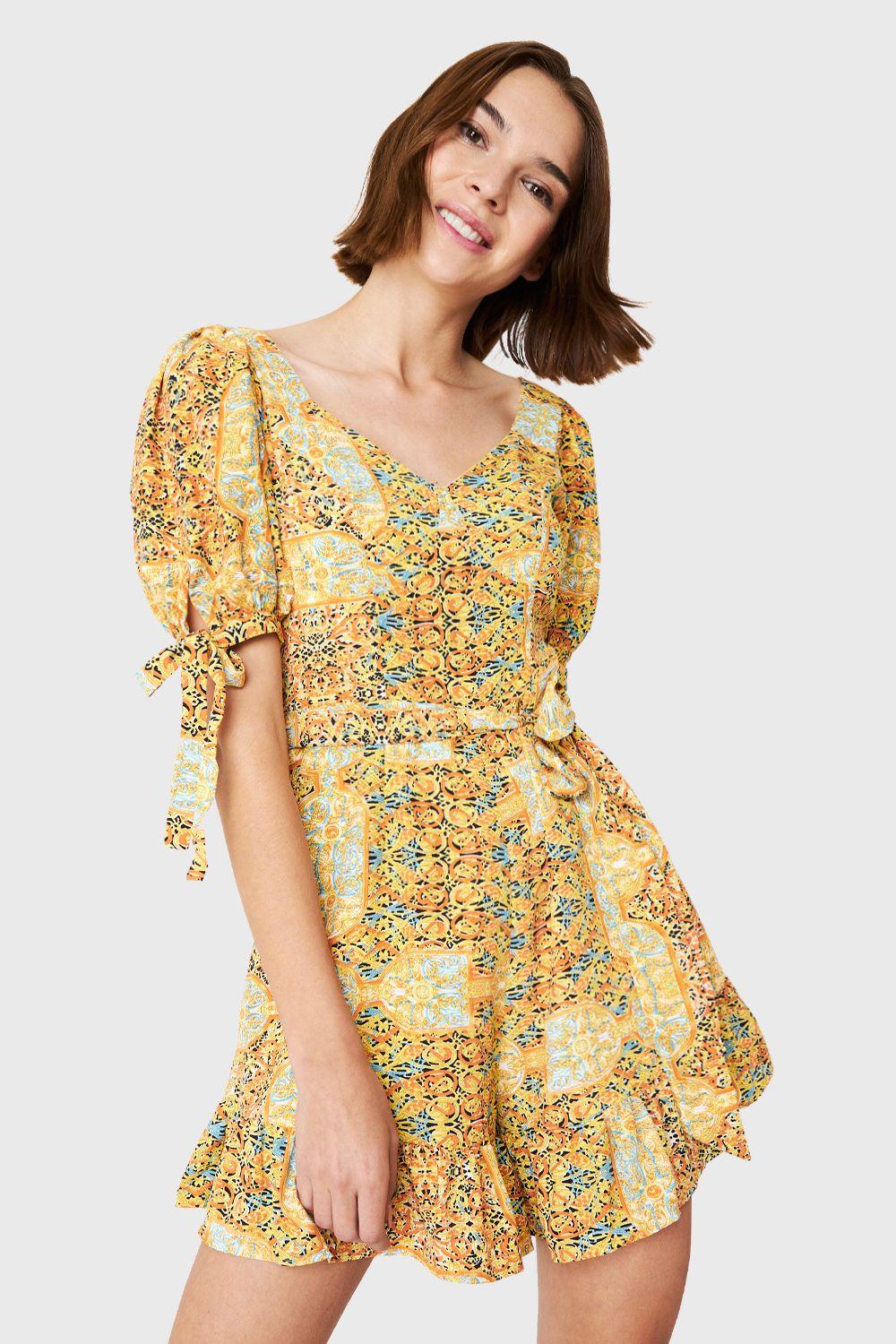 Enterito Corto Psicodélico Amarillo Nicopoly-4