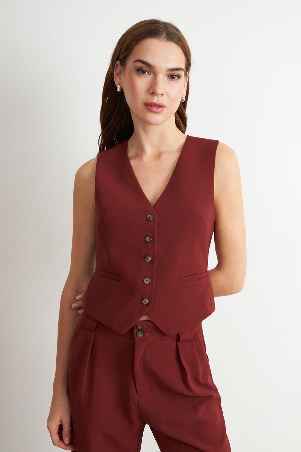 Gilet Básico Ajustable Óxido Nicopoly-0