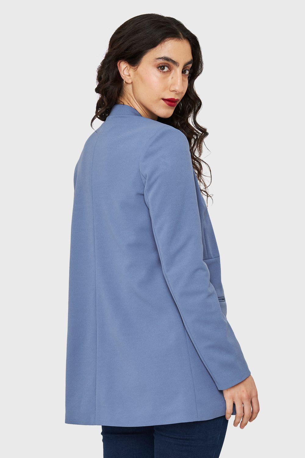 Blazer Largo Azul Cielo Nicopoly-3