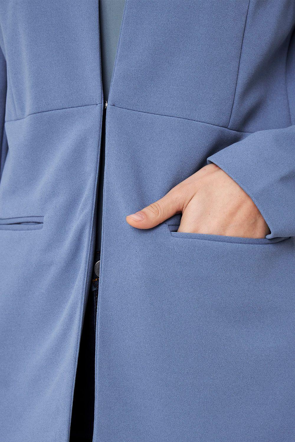 Blazer Largo Azul Cielo Nicopoly-5