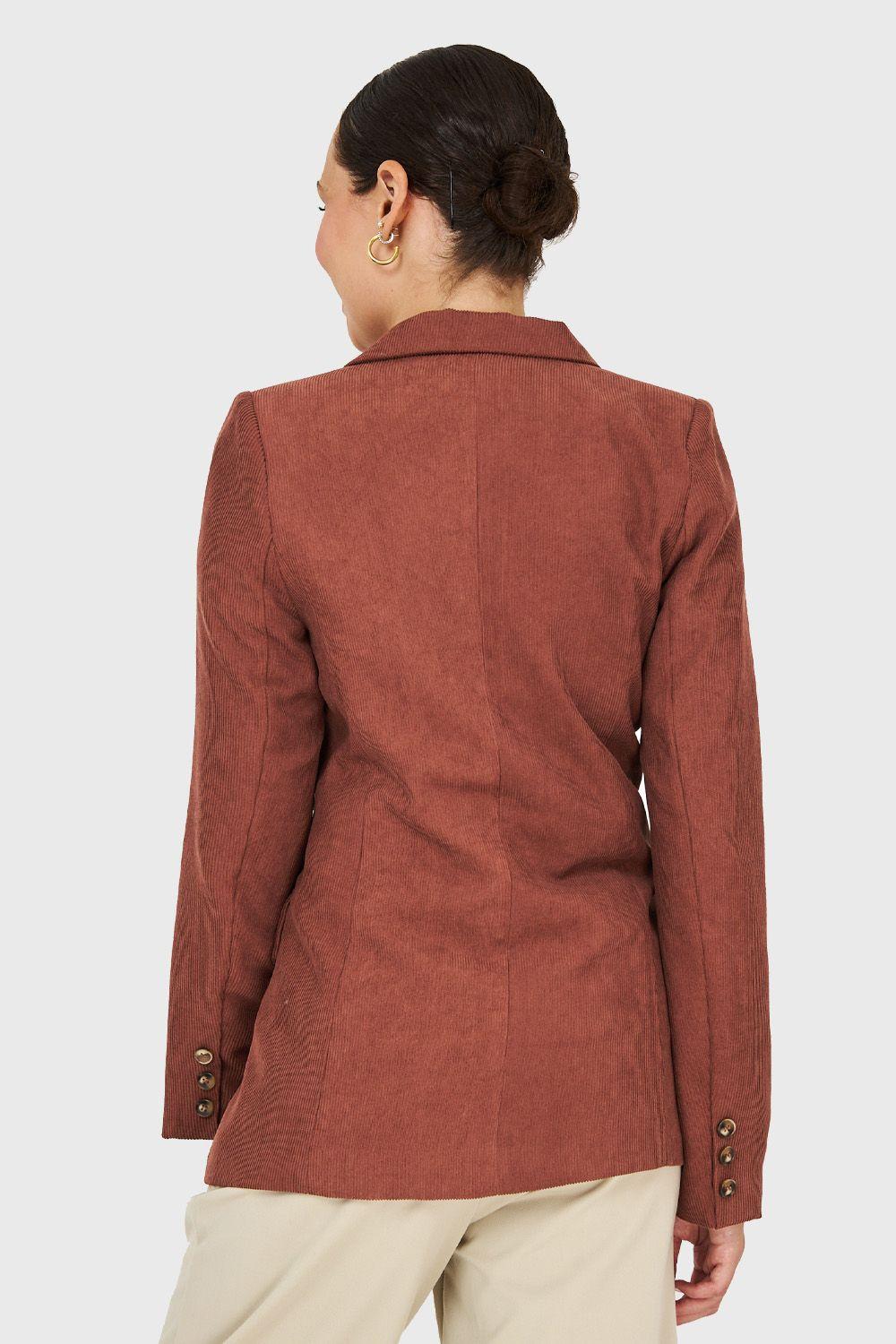 Blazer Cotelé Café Nicopoly-3