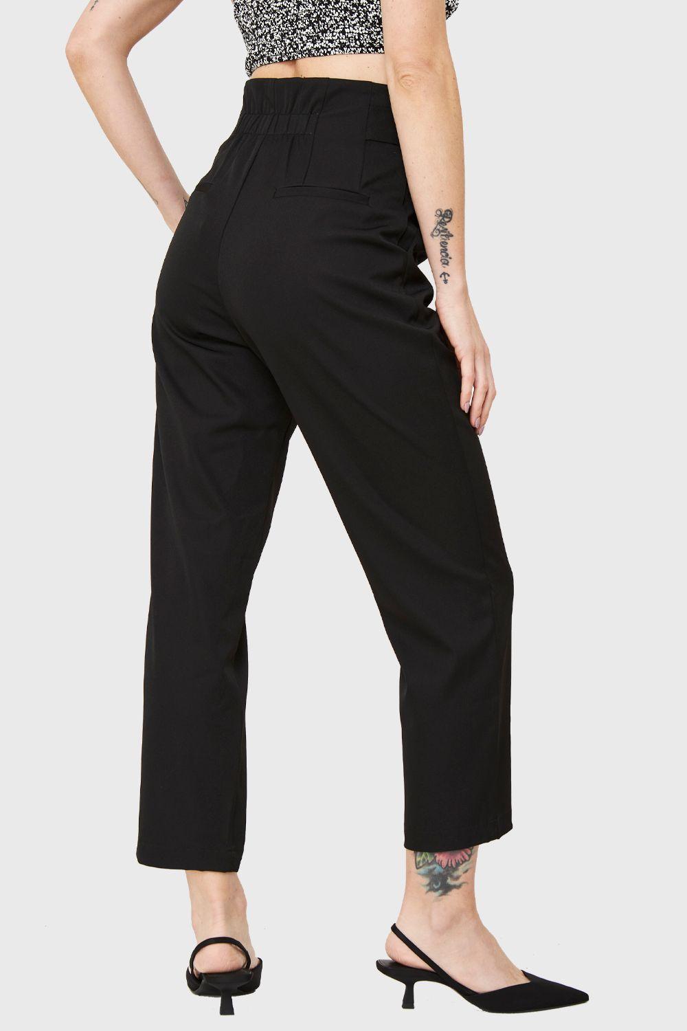 Pantalón Lazo Hebilla Negro Nicopoly-3