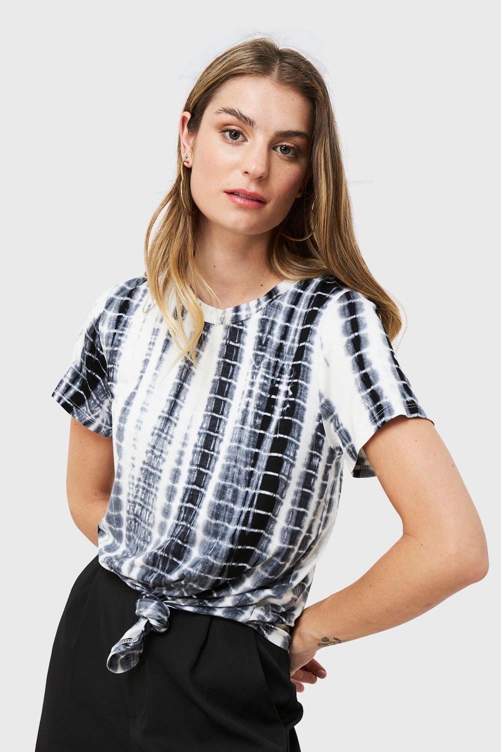 Polera Tie Dye Negro Nicopoly-0