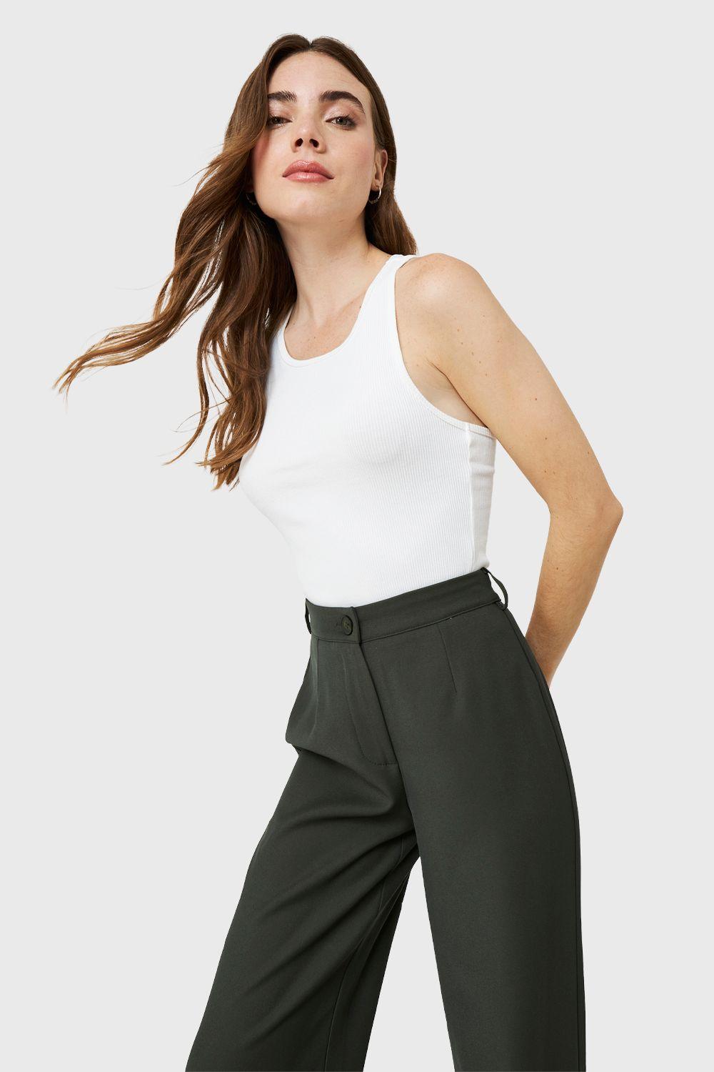 Crop Top Básico Blanco Nicopoly-2