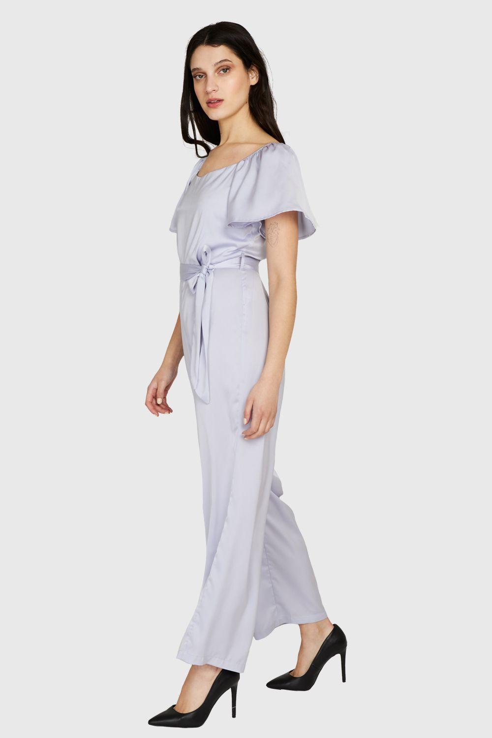 Enterito Tipo Satín Lazo Lila Nicopoly-2