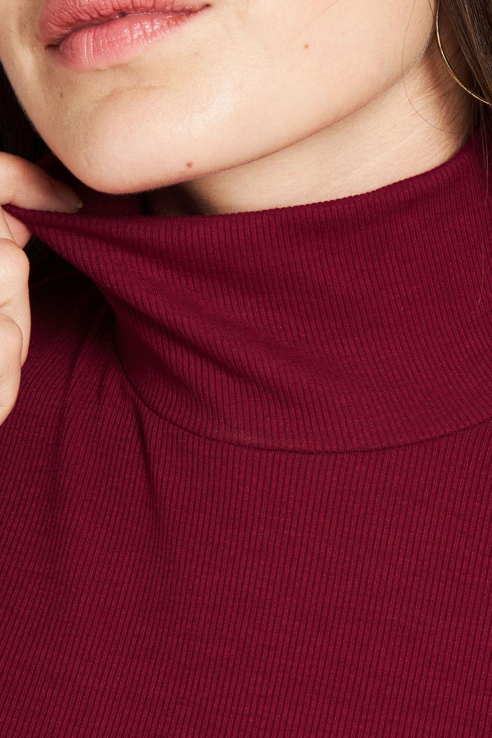 Beatle Básico Acanalado Burdeo Nicopoly-4