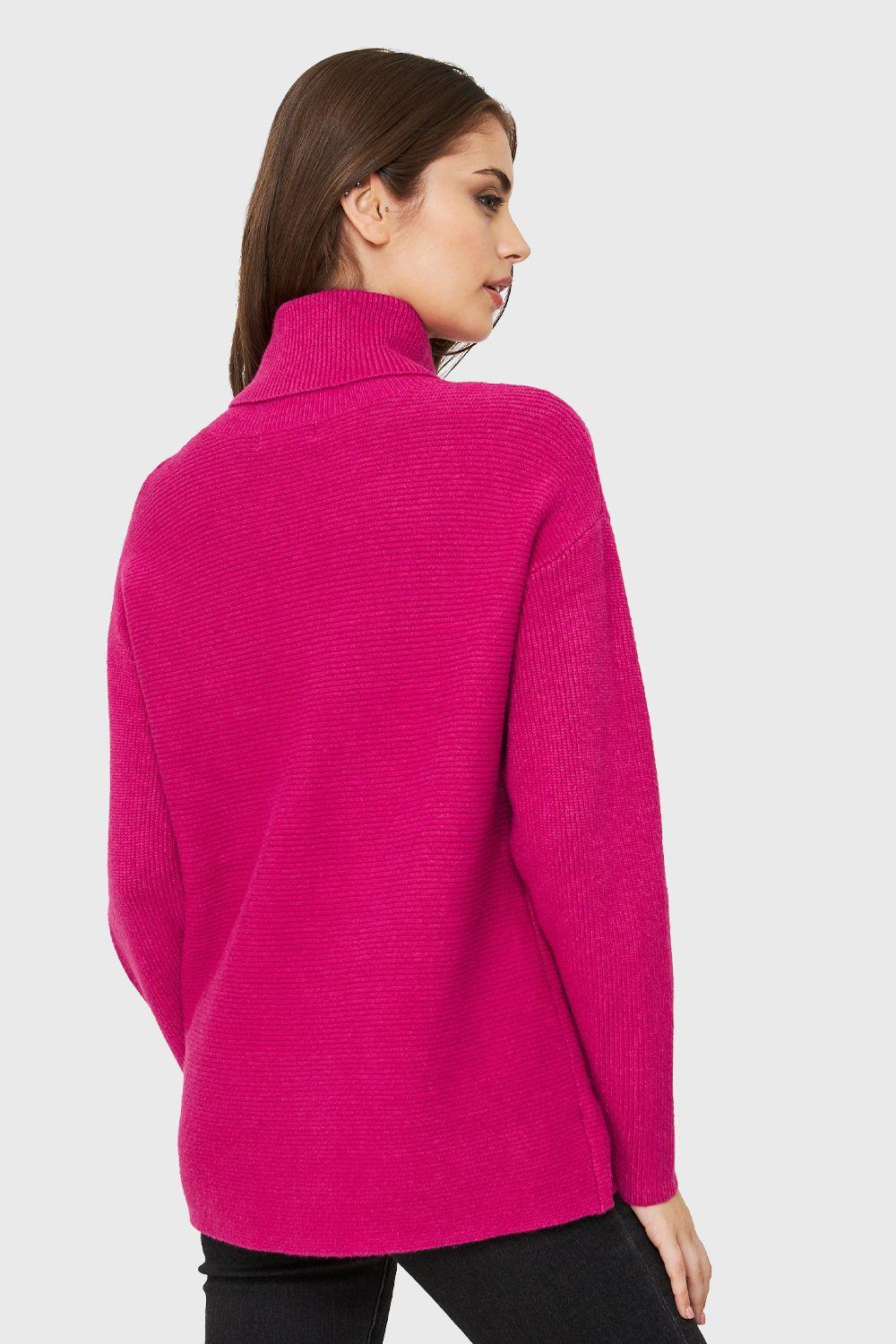 Sweater Cuello Beatle Soft Fucsia Nicopoly-3