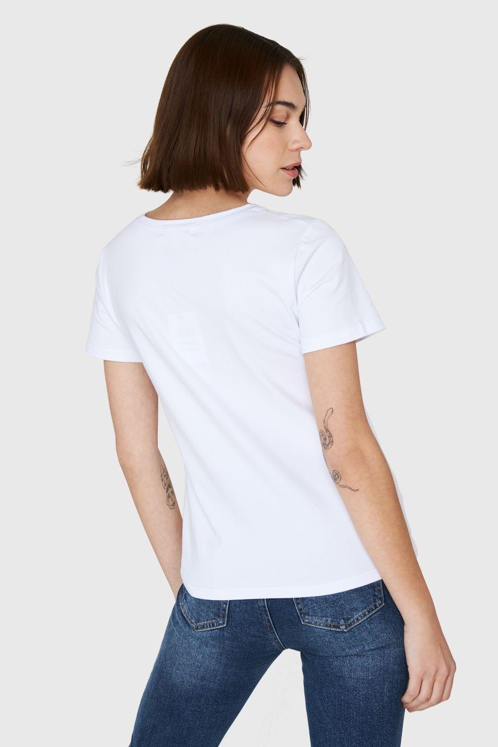 Polera Estampado Peces Blanco Nicopoly-3