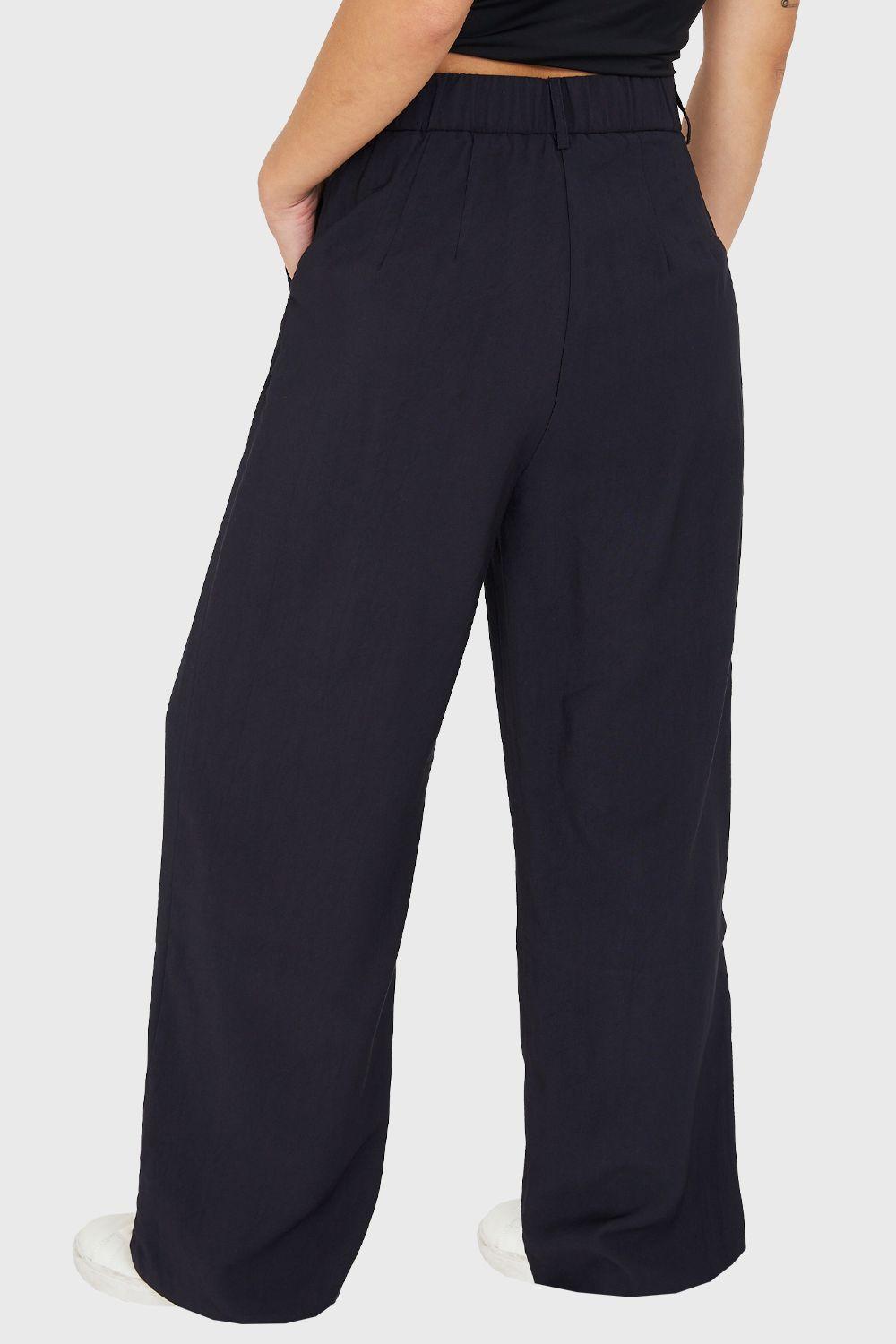 Pantalón Pretina Ancha Azul Marino Nicopoly-3