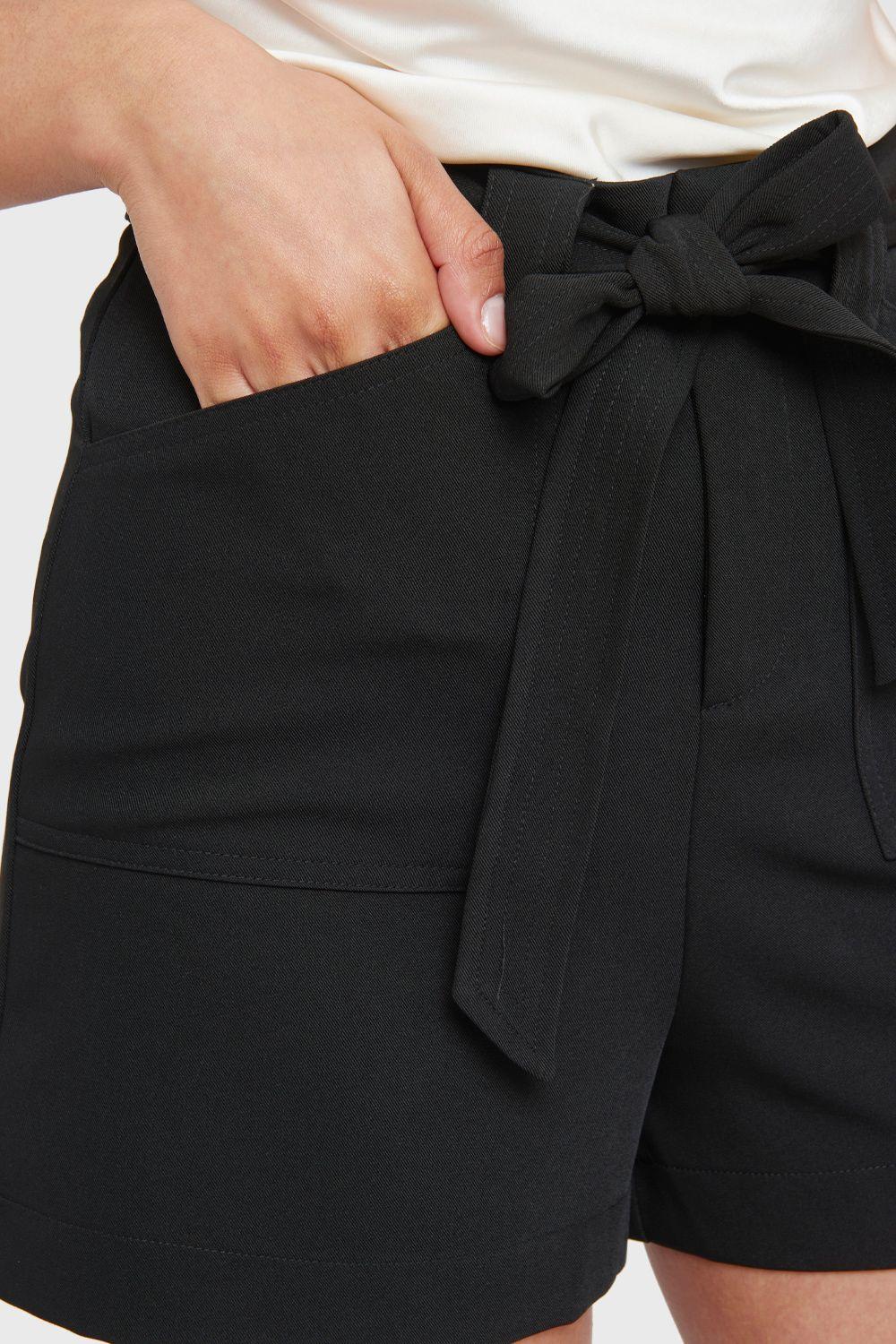 Short Tiro Alto Lazo Negro Nicopoly-5