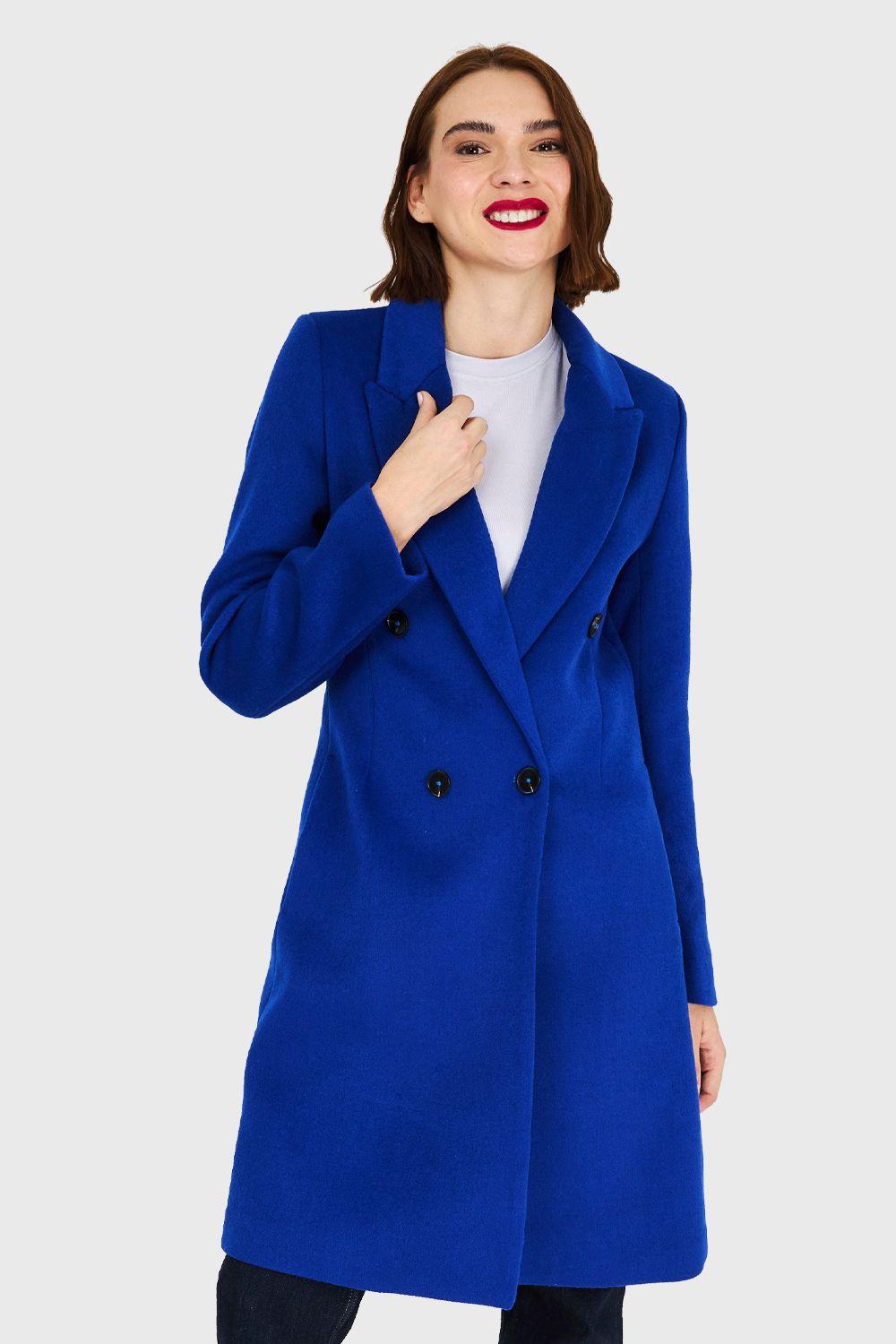 Abrigo 4 Botones Azul Eléctrico Nicopoly-4