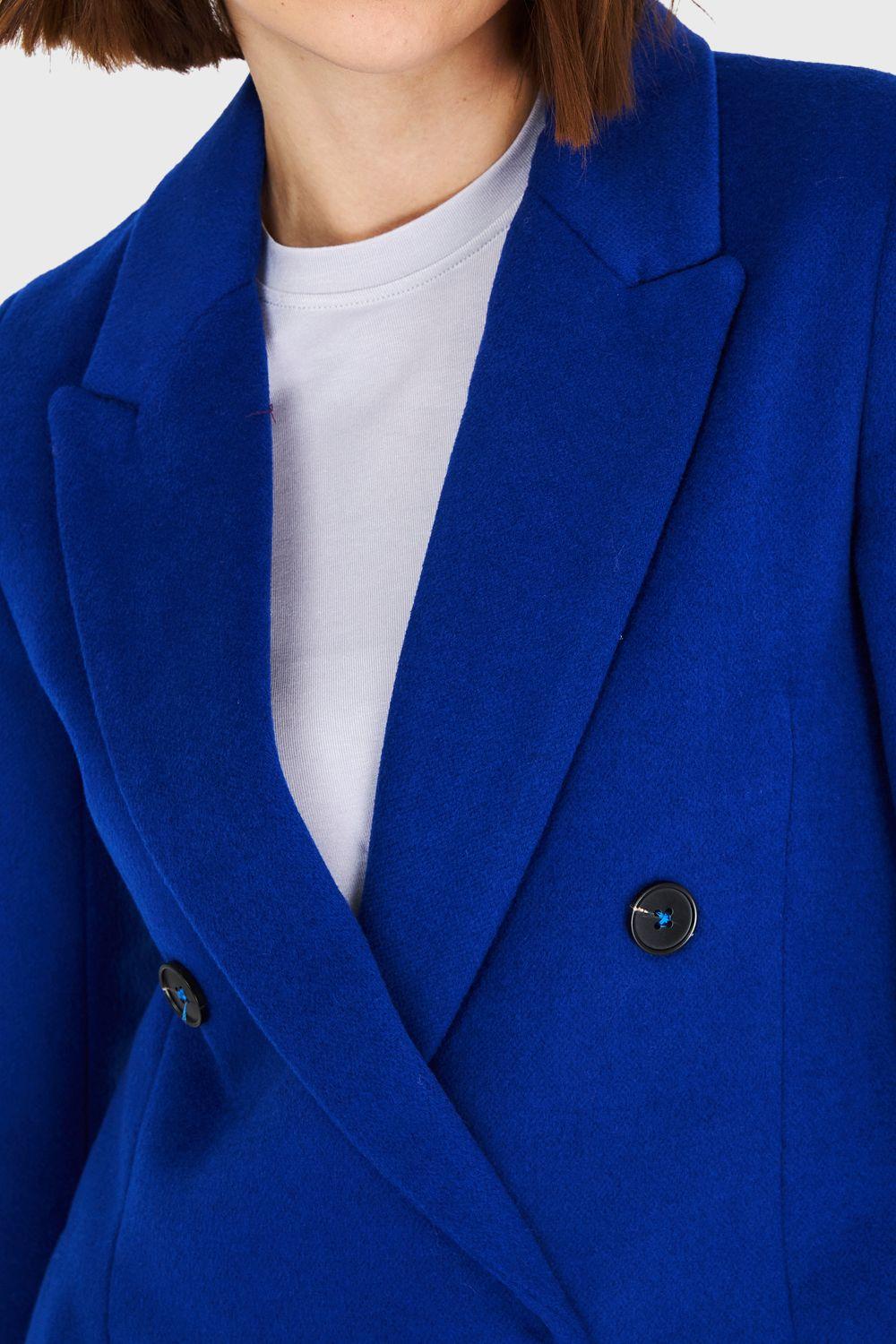 Abrigo 4 Botones Azul Eléctrico Nicopoly-5