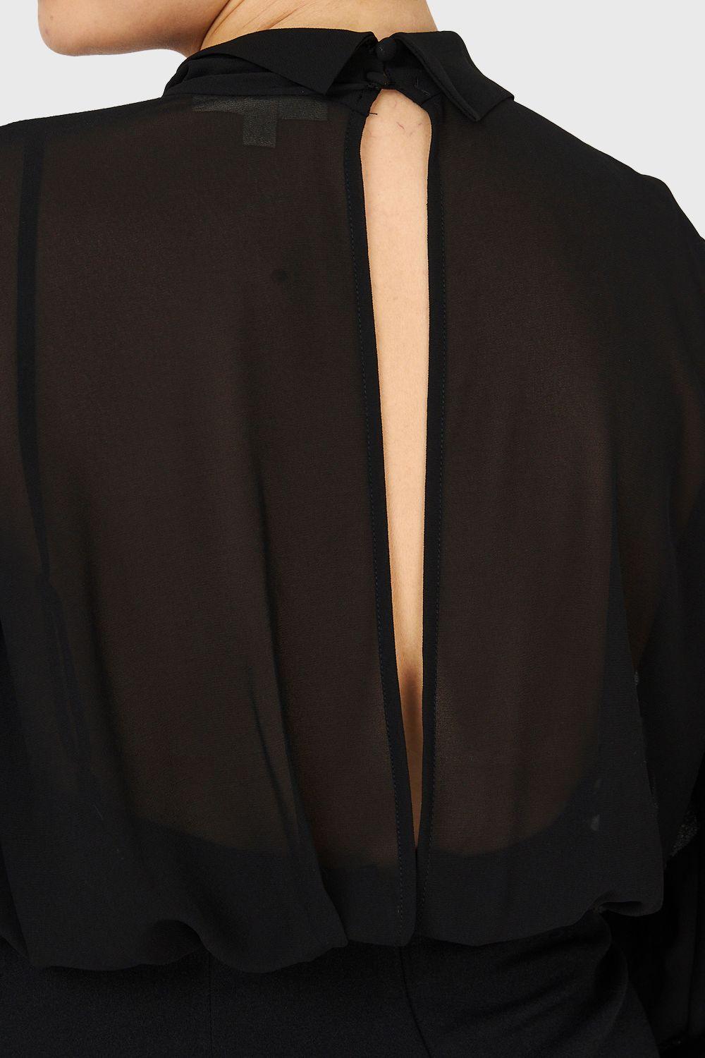 Vestido Cuello Mock NegroNicopoly-5