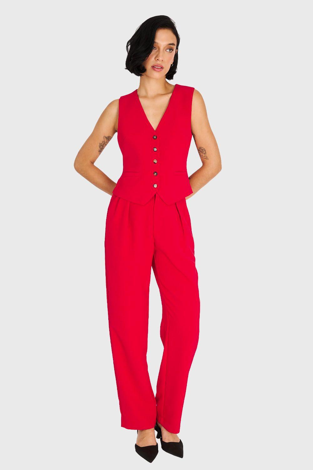 Gilet Espalda Ajustable Rojo Nicopoly-1