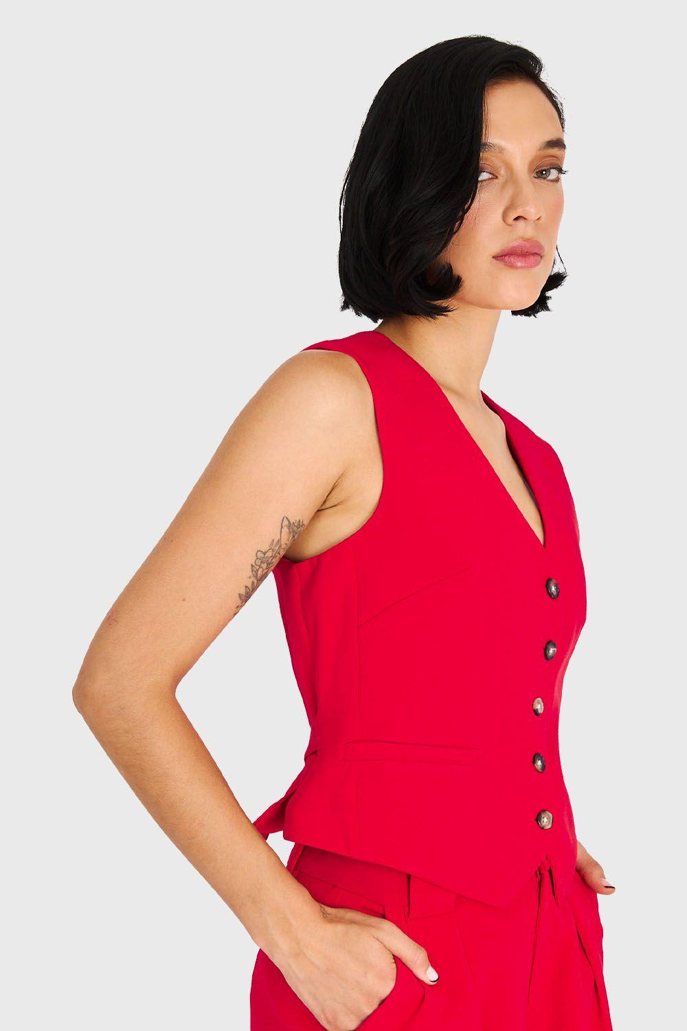 Gilet Espalda Ajustable Rojo Nicopoly-2