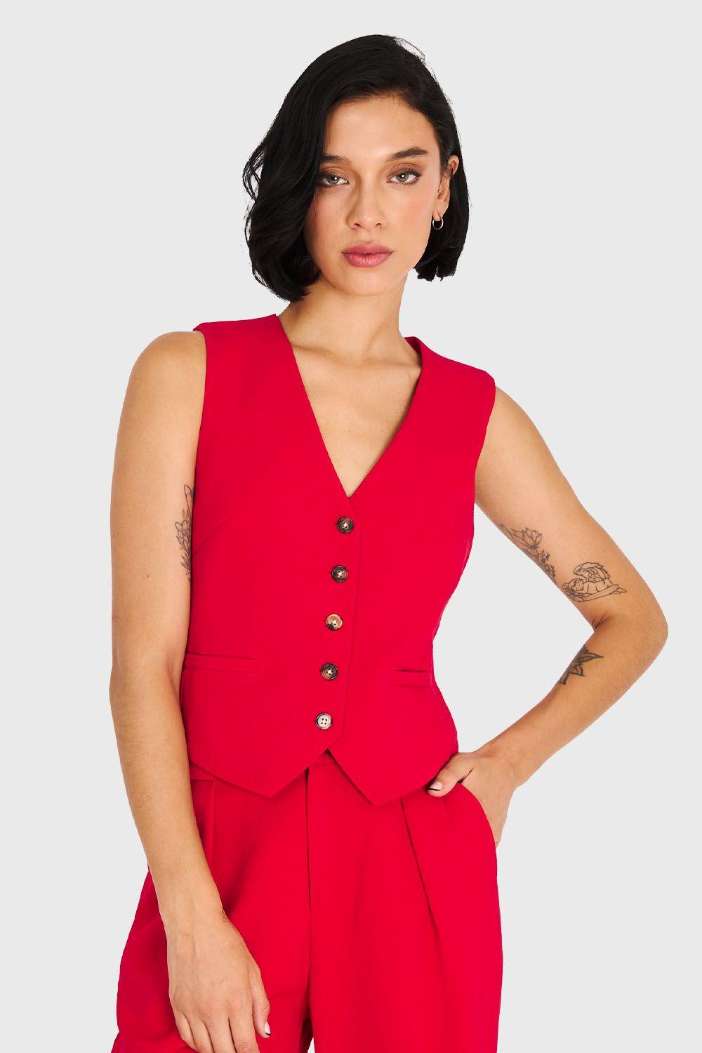 Gilet Espalda Ajustable Rojo Nicopoly-4