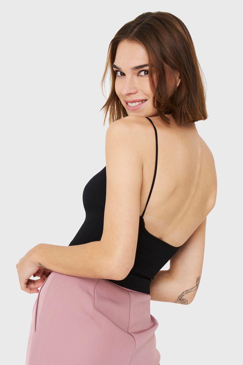 Peto Escote En V Negro Nicopoly-3