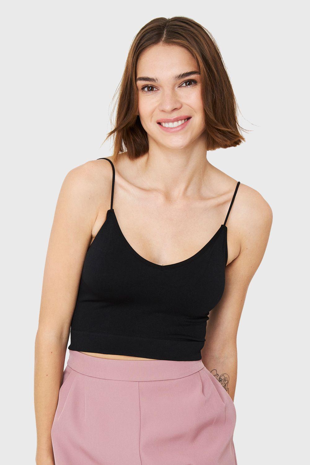 Peto Escote En V Negro Nicopoly-4