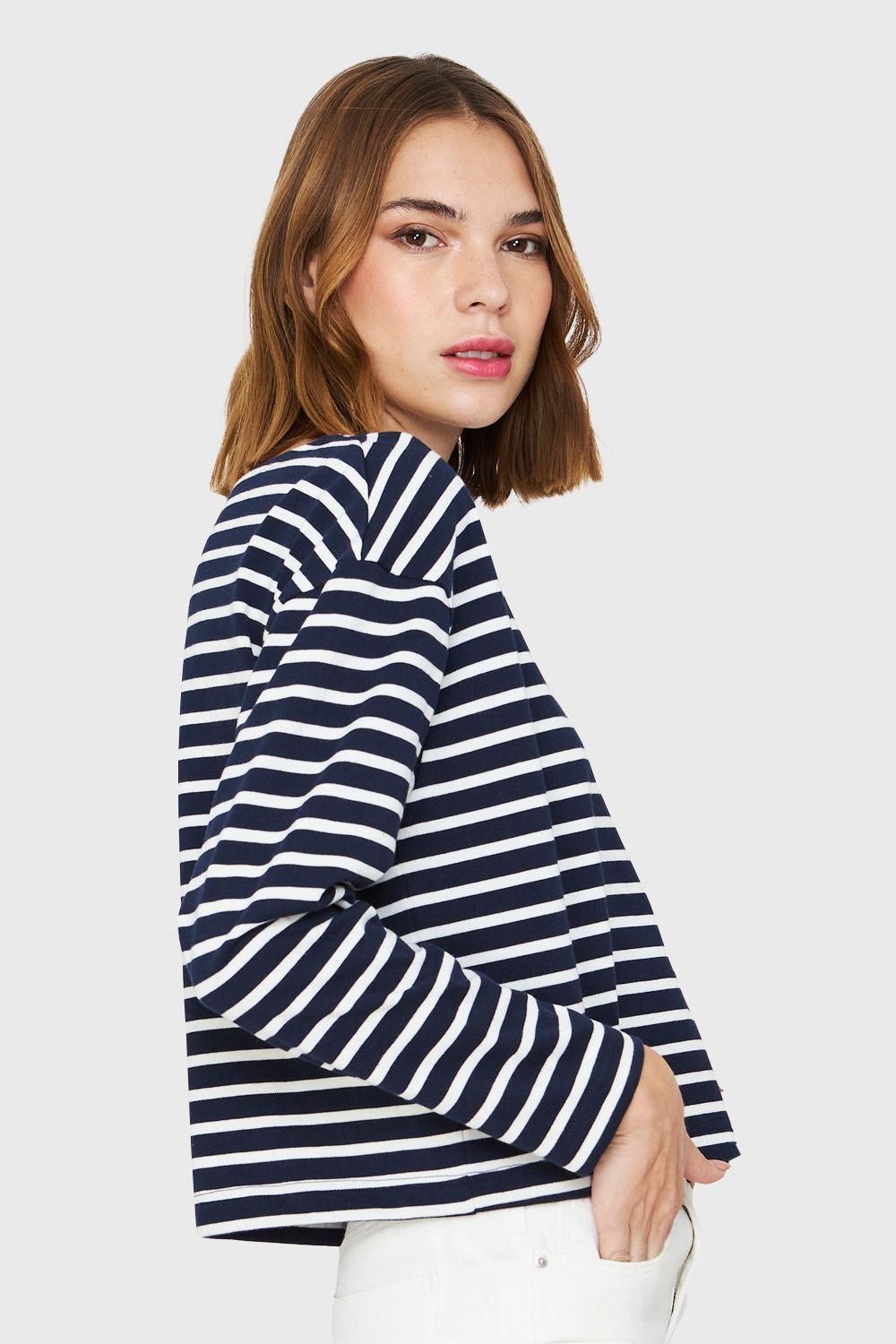 Polera Rayas Marinera Azul/Blanco Nicopoly-2