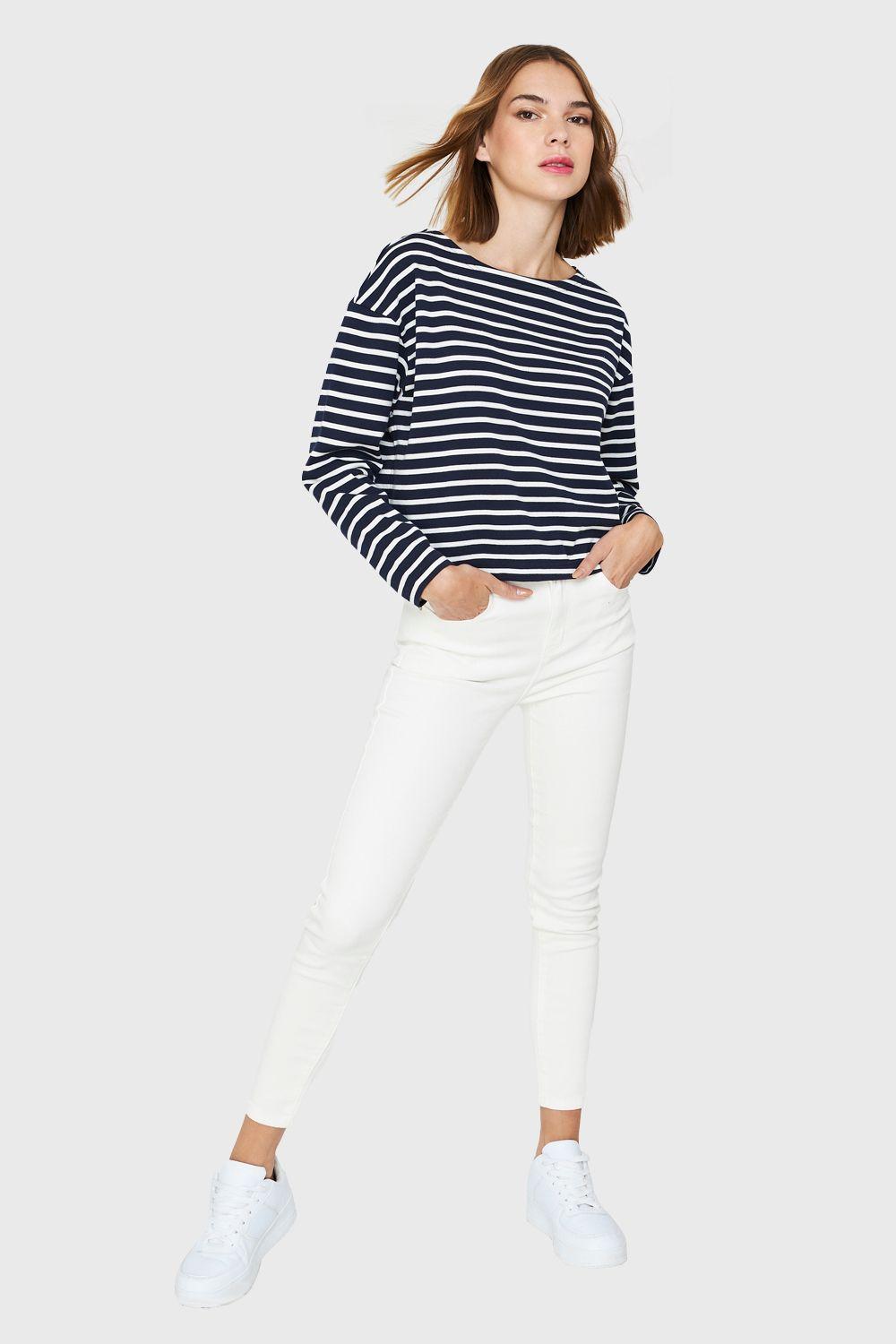 Polera Rayas Marinera Azul/Blanco Nicopoly-1