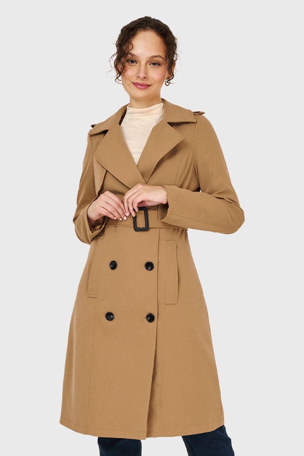 Trench Hebilla Khaki Nicopoly-0
