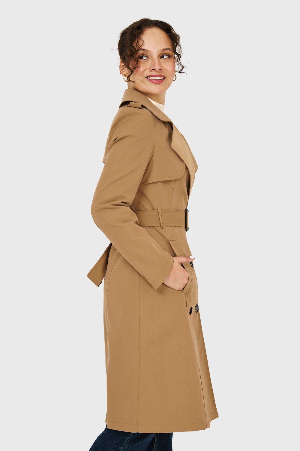 Trench Hebilla Khaki Nicopoly-2