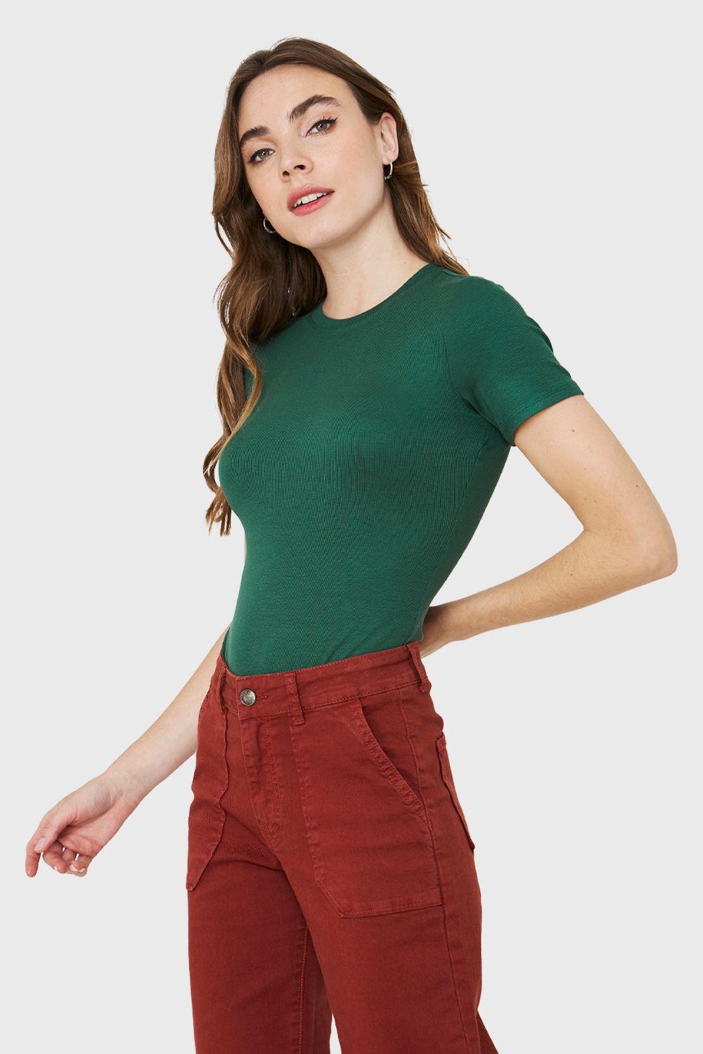 Body Manga Corta Verde Nicopoly-2