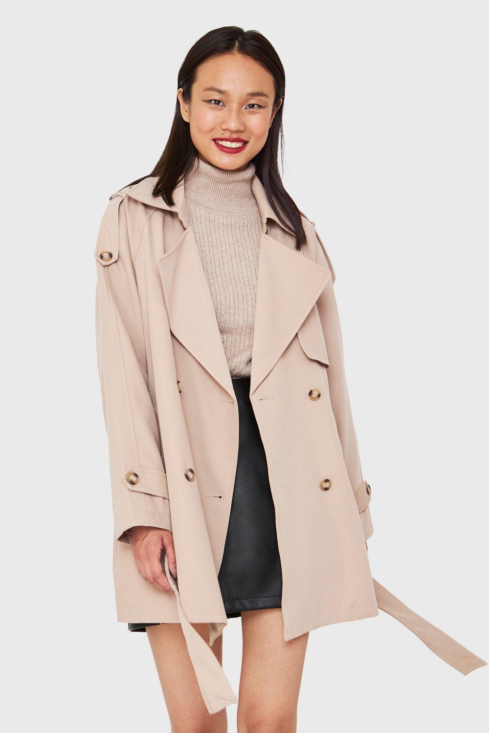 Trench Midi Beige Nicopoly-4