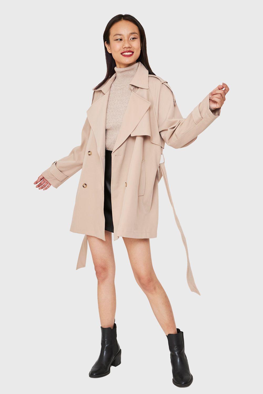Trench Midi Beige Nicopoly-1