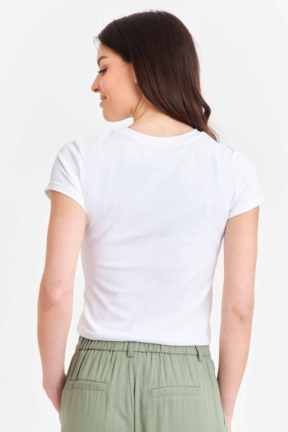 Polera Manga Corta Básica Blanco Nicopoly-3