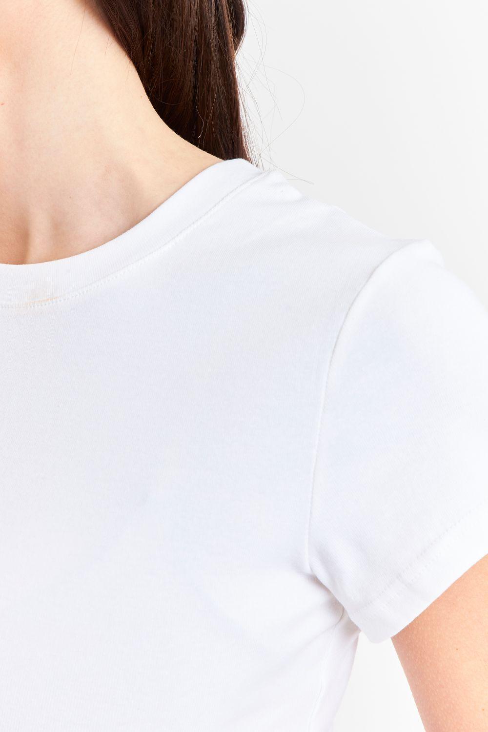 Polera Manga Corta Básica Blanco Nicopoly-5