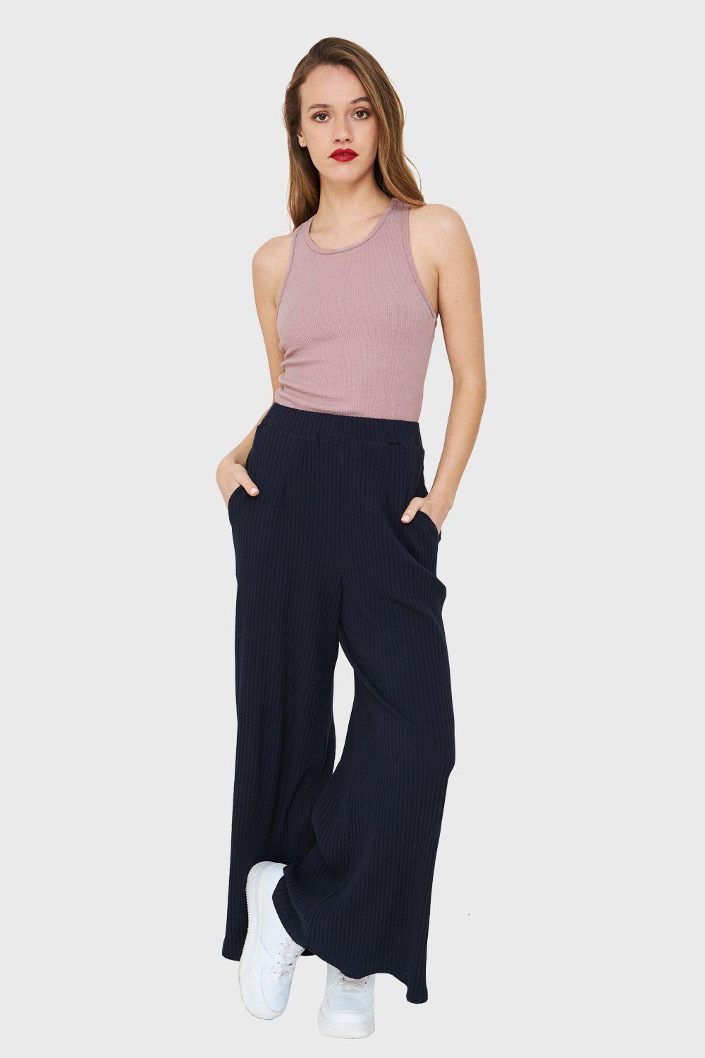 Crop Top Elasticado Rosa Nicopoly-1