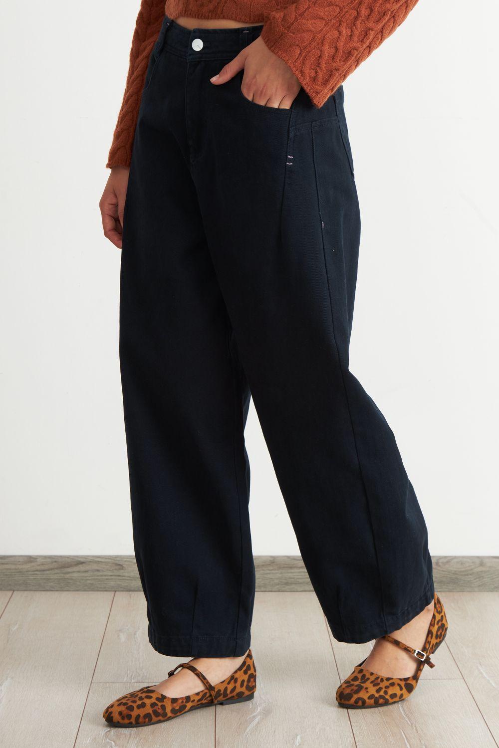 Jeans Corte Barrel Azul Nicopoly-2