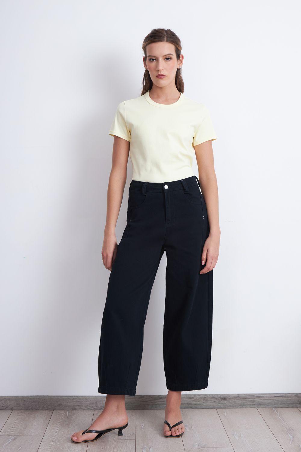 Jeans Corte Barrel Azul Marino Nicopoly-1