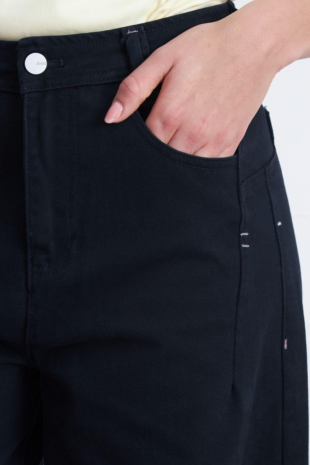 Jeans Corte Barrel Azul Marino Nicopoly-6