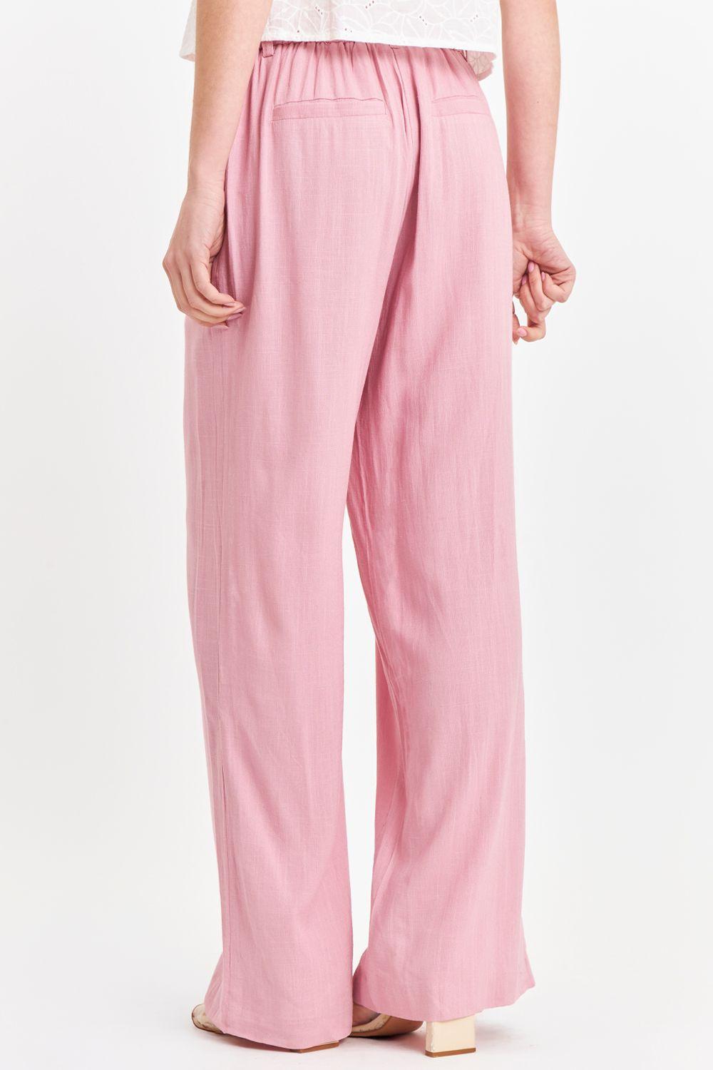 Pantalón Dos Botones Rosado Nicopoly-3