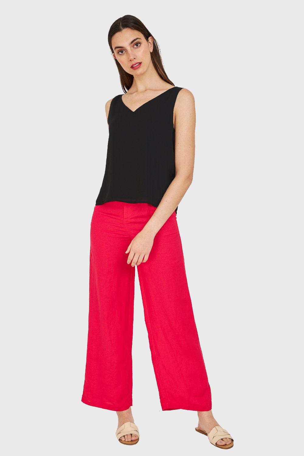 Blusa Básica Sin Mangas Negro Nicopoly-1