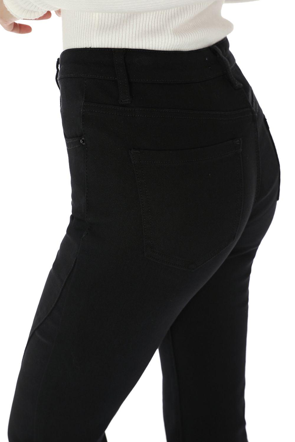 Jeans Detalle Costura Negro Nicopoly-3