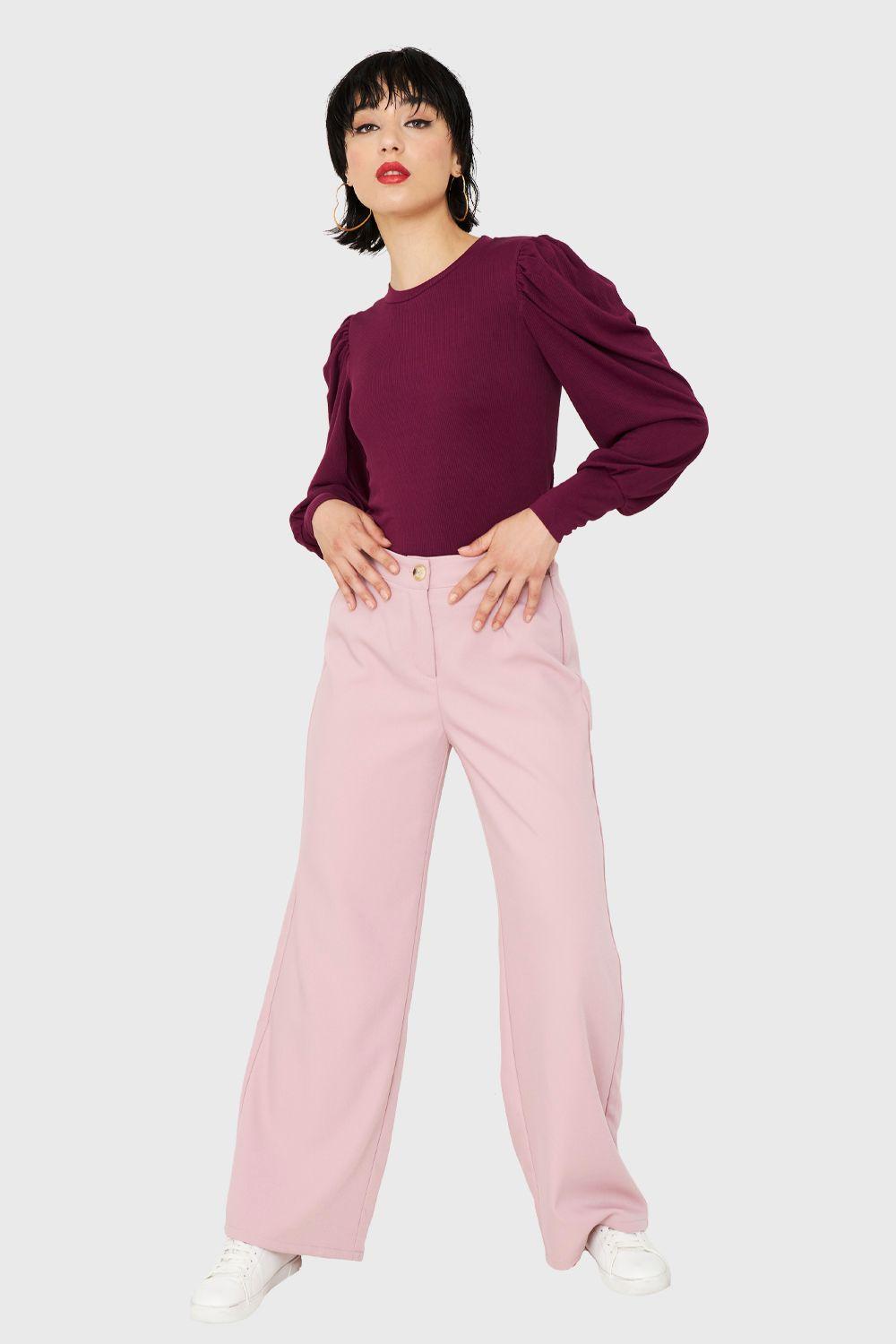 Polera Acanalada Princesa Uva Nicopoly-1