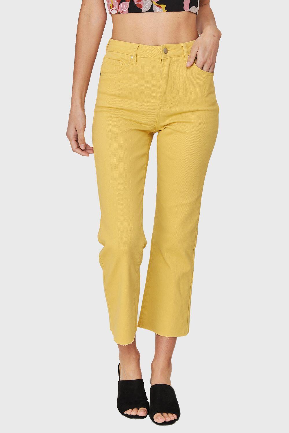 Jeans Recto Amarillo Nicopoly-4