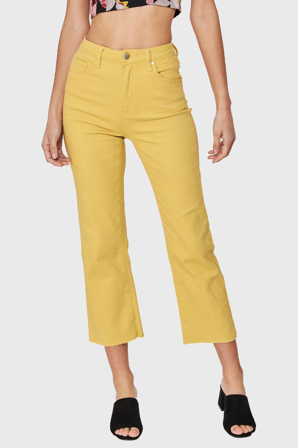 Jeans Recto Amarillo Nicopoly-0